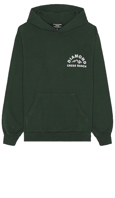 Diamond Cross Ranch Horizon Hoodie In Ivy