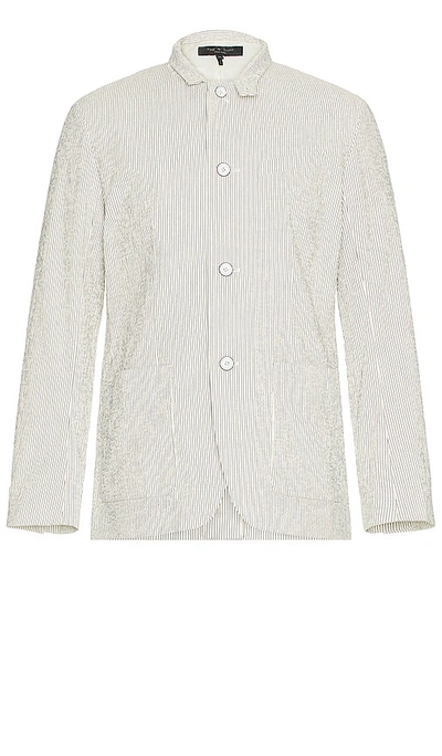 Rag & Bone White & Blue Kent Blazer