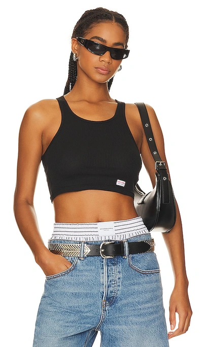 Alexander Wang Black Cropped Tank Top