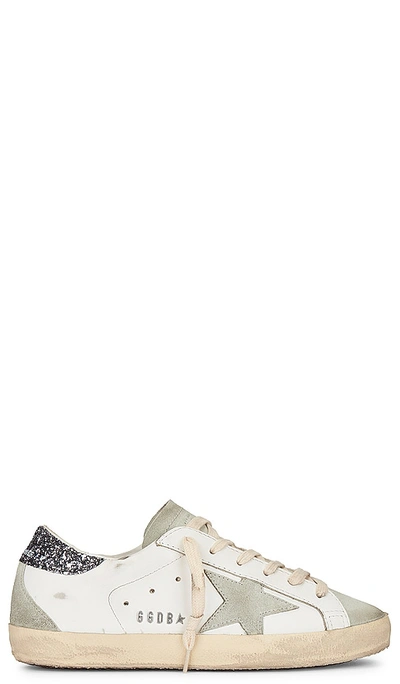 Golden Goose Super-star Sneakers In White,silver