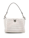 Mulberry Small Iris Leather Top Handle Bag In White
