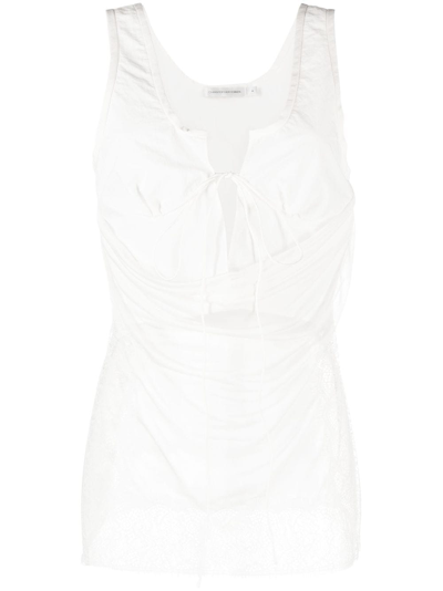 Christopher Esber Comosum Clash Underwire Top In White