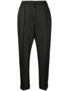 MOSCHINO STRIPED HIGH-RISE TROUSERS