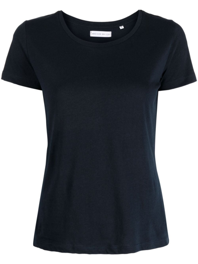Madison.maison Short-sleeved Cotton-jersey T-shirt In Blue