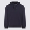 Brunello Cucinelli Cobalt Blue Cotton Sweatshirt