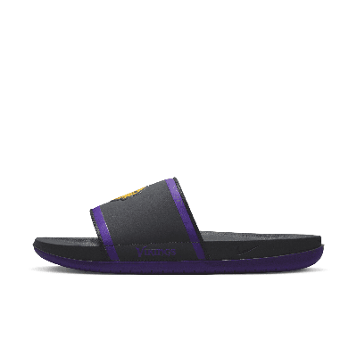 Nike Minnesota Vikings Off-court Wordmark Slide Sandals In Grey