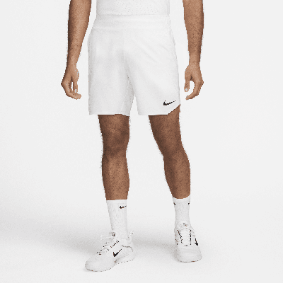 Nike Men's Court Dri-fit Slam Tennis Shorts In White