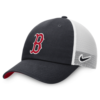 Nike Boston Red Sox Heritage86  Men's Mlb Trucker Adjustable Hat In Blue
