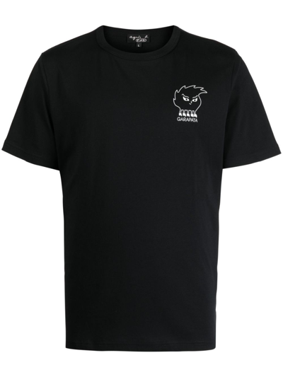 Agnès B. Logo-print Cotton T-shirt In Black