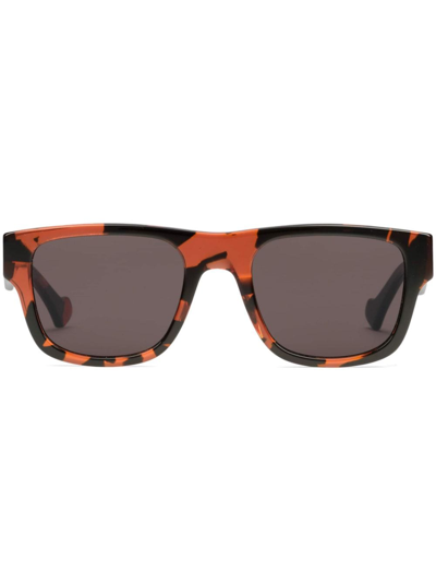 Gucci Square Frame Sunglasses In Orange