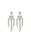 Rabanne Glass Crystal-embellished Chandelier Earrings In Silver