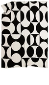 Happy Habitat Puzzle Throw In Black,white