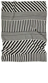 Happy Habitat Mixed Up Stripes Throw In Black