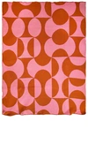 Happy Habitat Puzzle Throw In Pink,orange