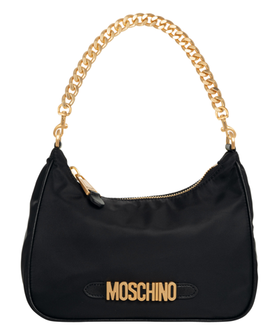 Moschino Hobo Bag In Black