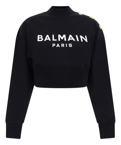 Balmain Sweatshirt In Black