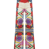 La Doublej Liberty-print Flared Jeans In Foulard Liberty Rust