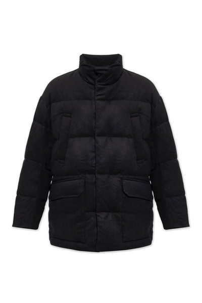 Emporio Armani Padded High Neck Jacket In Black