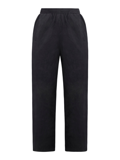Balenciaga Men's Crinkled Pants In Black
