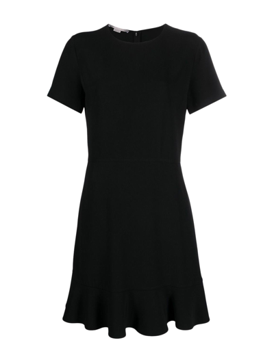 Stella Mccartney Iconics Stretch-cady Minidress In Black