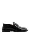 Maison Margiela Leather Tabi Loafers In Black