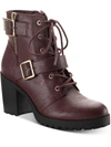 Sun + Stone Ivvie Womens Faux Leather Lugged Sole Booties In Multi