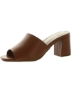 Aerosoles Womens Faux Leather Peep Toe Block Heel In Multi