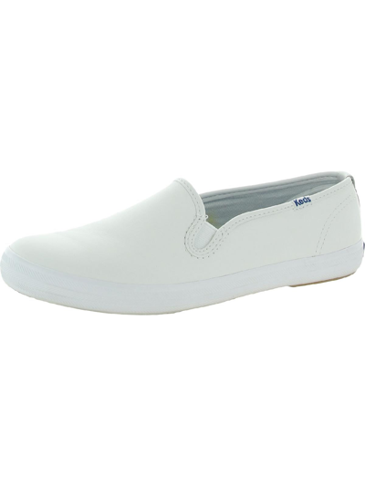 Keds Champion S/o Womens Leather Casual Slip-on Sneakers In White