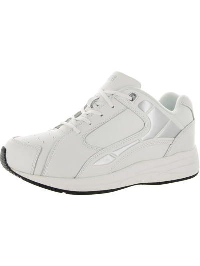 Drew Motion Womens Leather Comfort Sneakers In White