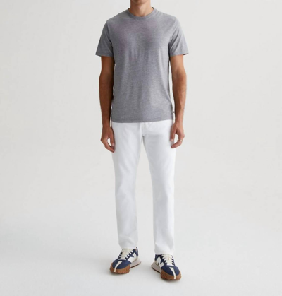 Ag Everett Slim Straight Leg Jeans In White
