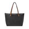 Fossil Women's Rachel Litehide Leather Tote In Black