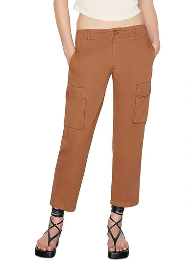 Frame Womens Fit Pocket Cropped Pants In Brown