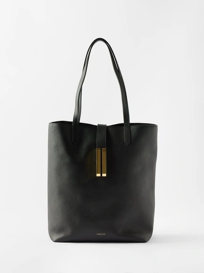 Demellier Vancouver Grain Leather Tote Bag In Black