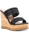 STEVE MADDEN WIPEOUT WOMENS CASUAL PADDEN INSOLE WEDGE SANDALS