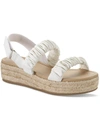 SUN + STONE DOVEE WOMENS ANKLE STRAP MANMADE ESPADRILLES