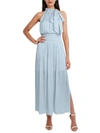 BCBGMAXAZRIA WOMENS BOHO MAXI HALTER DRESS