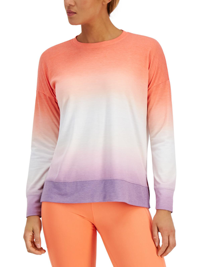 Ideology Womens Dip-dye Comfy Sweatshirt In Multi
