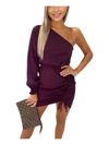 AX PARIS WOMENS WOVEN ONE SHOULDER COCKTAIL AND PARTY DRESS