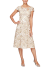 ALEX EVENINGS WOMENS A-LINE KNEE COCKTAIL AND PARTY DRESS