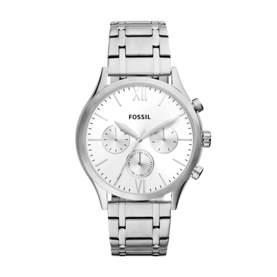 Fossil Men's Fenmore Multifunction, Stainless Steel Watch In Silver