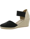 Anne Klein Zoey Wedge Sandal In Black