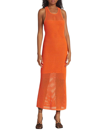 A.l.c Roland Crocheted Cotton Midi Dress In Multi