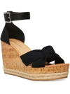 Madden Girl Colette Womens Open Toe Ankle Strap Wedge Heels In Multi