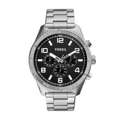 Fossil Men's Brox Multifunction, Stainless Steel Watch In Silver