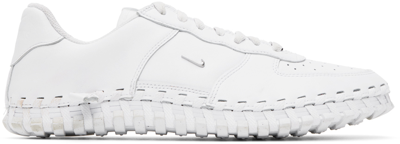 Jacquemus White Nike Edition J Force 1 Sneakers In White/silver