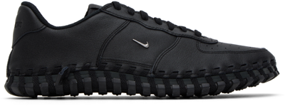 Jacquemus Black Nike Edition J Force 1 Sneakers In Black/silver