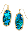 Kendra Scott Elle Earrings In Teal Abalone