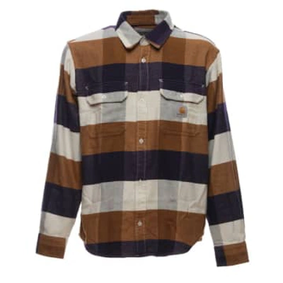 Carhartt Striped Cotton Shirt In Multicolor
