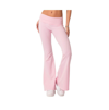 Edikted Naomi Flared Knit Pants In Light Pink