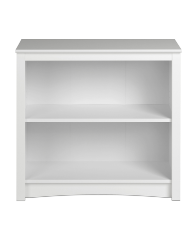 Prepac 31.5" 2-shelf Composite Wood Home Office Standard Bookcase In White